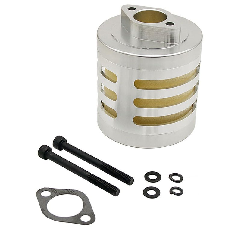 FLMLF Aluminum Air Filter Set for 1/5 RC Hpi Baja Rovan King Motor 5B 5T 5SC FG GoPed (Silver-Aluminum) TOP Speed RC World - Image 2